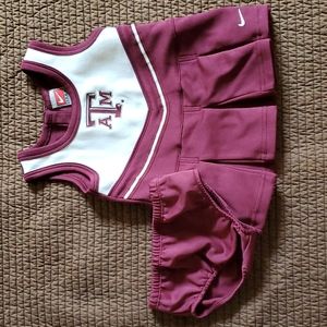 Nike Baby Girls 12m Texas A&M Aggies Cheer Uniform Costume